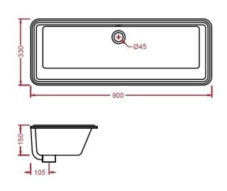 Раковина ArtCeram  GEA GEL002 01 00 белая 90 см