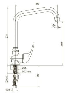 Смеситель для кухни Paini Jolly 69CR594ZKM хром
