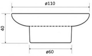 Запасная мыльница Sapho матовое стекло NDX800