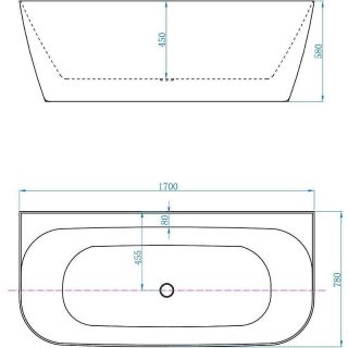 Акриловая ванна Allen Brau Priority 2.31003.21 170x78 см