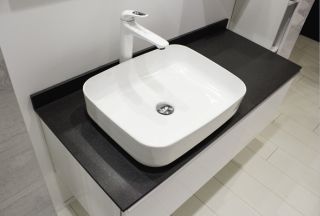 Тумба COMFORTY Милан-120 00-00013784, с графитовой столешницей с раковиной Comforty T-Y9378