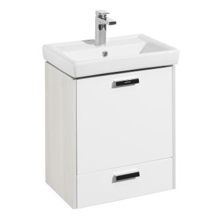 Тумба под раковину Акватон Йорк М 55см белый/ясень фабрик 1A170801YOAV0