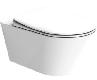 Крышка-сиденье Boheme Avva 976-W soft-close белый глянец