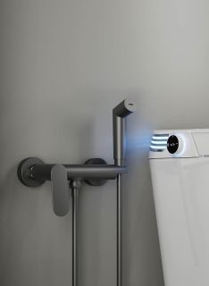 Гигиенический душ со смесителем Splenka S41.51.09 графит