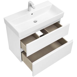 Тумба под раковину Roca Oleta 857640806 76 см Белый глянец