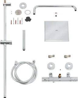 Душевая система с термостатом для настенного монтажа, GROHE Euphoria System 230, хром, (26187000)