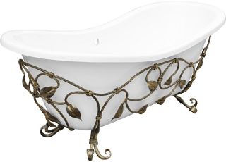 Кованая подставка для ванны Эстет Бостон В ФР-00001629 патина