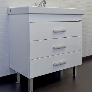 Тумба с раковиной Comforty Никосия 00-00011162 80 см белый