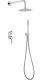 Душевая система Boheme Uno 464-2-WCR белый/хром