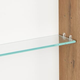 Зеркальный шкаф Акватон Сканди 90см белый/дуб рустикальный 1A252302SDZ90