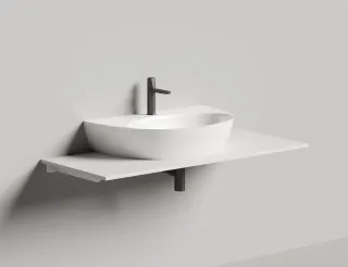 Подвесная раковина Salini Alda Wall 03 S-Stone 140323MRF 71см RAL полностью