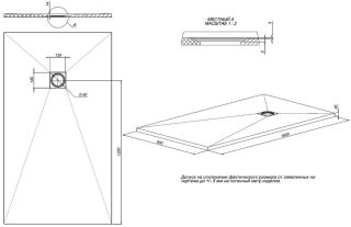 Душевой поддон Allen Brau Priority 8.31011-AM Антрацит 160x90