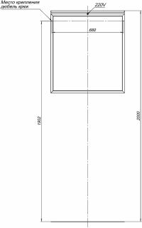 Зеркало Allen Brau Priority 1.31014.BB с подсветкой Черный браш