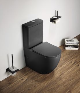 Унитаз CeramaLux 2166XMDH с бачком и сиденьем Микролифт