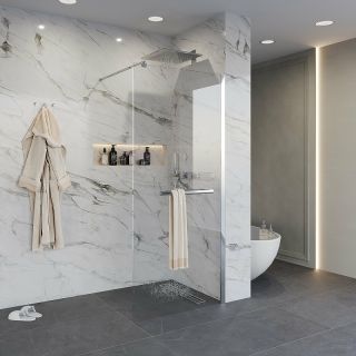 Душевая перегородка Niagara NG-661-12 120см хром/прозрачное