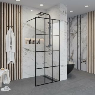 Душевая перегородка Niagara NG-685-12BLACK 120см чёрный/прозрачное