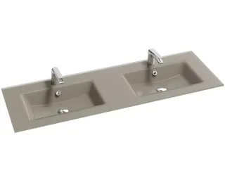 Раковина Jacob Delafon Sherwood EB1832RU-DE5 двойная 140 см базальт матовый