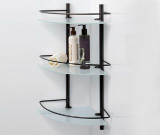 Wasserkraft K-3633 Полка стеклянная тройная угловая