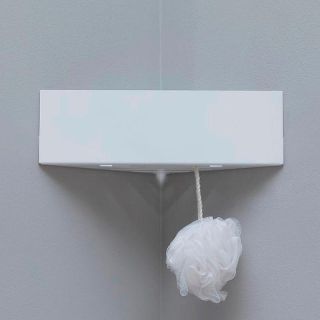 Полка угловая Aquanet Магнум 302237 28 см белый матовый