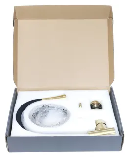 Смеситель для кухни Stella Polar Тулуза S3865-2 матовое золото черный