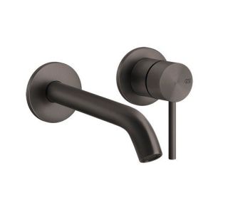 Встраиваемый смеситель для раковины Gessi Flessa 54086.707 чёрный брашированный