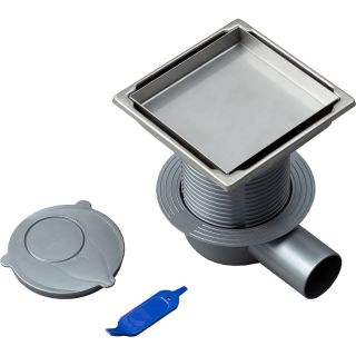 Душевой трап Logan L004-150 с решеткой Нержавеющая сталь под плитку