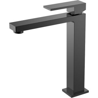 Смеситель для раковины Boheme Qubic 472-SGM антрацит глянец