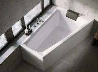 Акриловая ванна Riho Still Smart Fall B102009005 L заполнение через перелив 170х110см белый