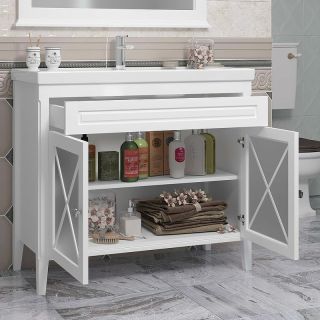 Тумба под раковину Opadiris Палермо 00-00006722 Белая матовая