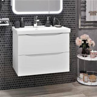 Тумба под раковину Opadiris Элеганс 70 00-00006756 Белая матовая