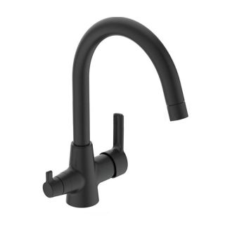 Смеситель для кухни Vidima Uno чёрный матовый BA356XG