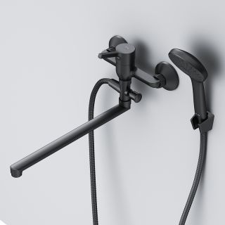 Смеситель для ванны и душа Am.Pm X-Joy F85B90122 универсальный Черный матовый
