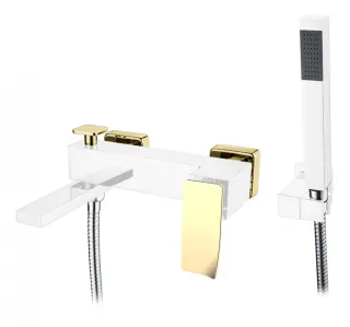 Смеситель для ванны Boheme Q 143-CRG.2 хром/золото