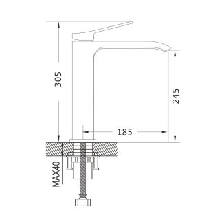 Смеситель для раковины Shevanik S4011 хром