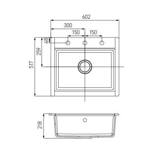 Мойка кухонная Акватон Делия 60 жемчуг