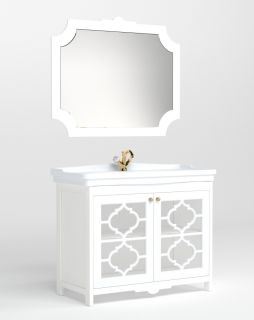 Зеркало Corozo Манойр 85см белый SD-00000980