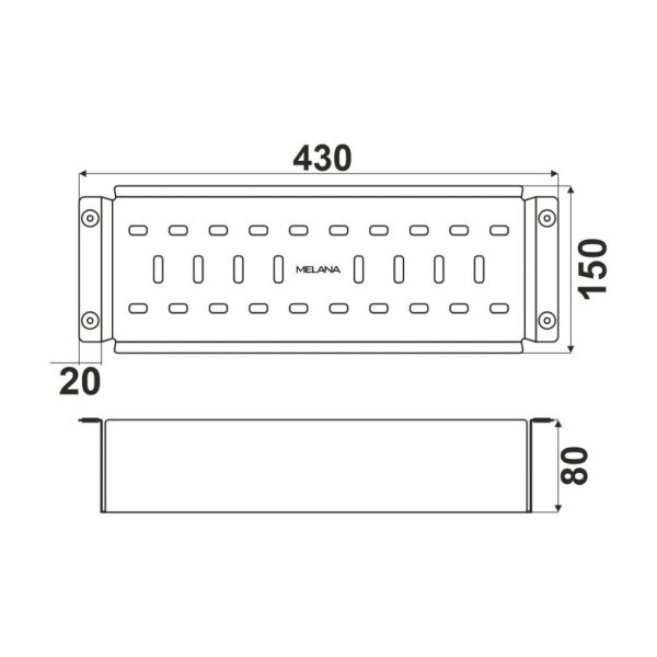Многофункциональный коландер Melana ProfLine SS304 40см (MLN-H0002B)
