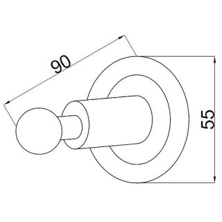 Крючок Boheme Murano 10906-V-G золото/фиолетовый