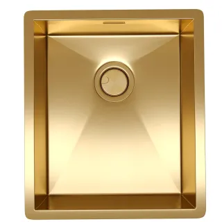 Мойка кухонная Reflexion Como 38-GD  RX2038GD брашированное золото