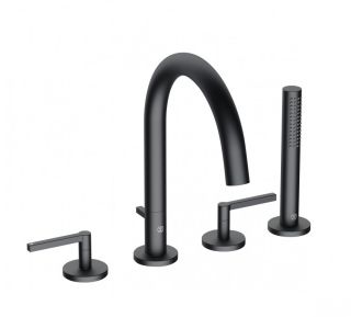 Смеситель на борт ванны Kludi Nova Fonte Puristic 204253915 черный матовый