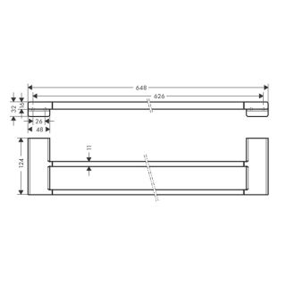 Полотенцедержатель Hansgrohe AddStoris 41743700