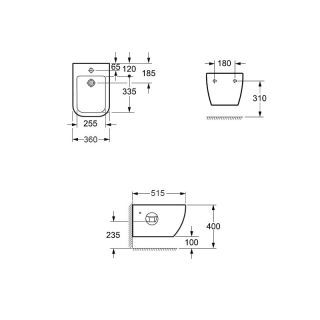 Биде Allen Brau Infinity 4.21006.20 подвесное белое