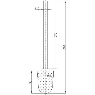 Ершик для унитаза Rav Slezak ND A0500-2 Хром
