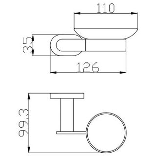 Мыльница Rav Slezak Yukon YUA0300 Хром