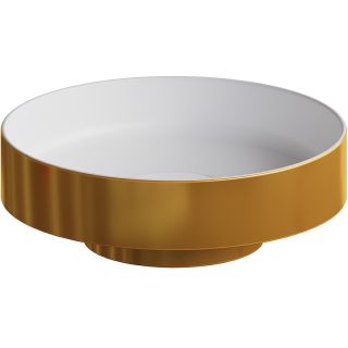 Раковина накладная Armadi Art Sole Corian 801-G 40 см золото