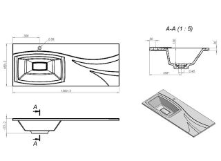 Раковина над стиральной машиной Stella Polar Элеонора SP-00001697 120см L белый