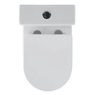 Унитаз-компакт Black&White Universe 7793W безободковый белый