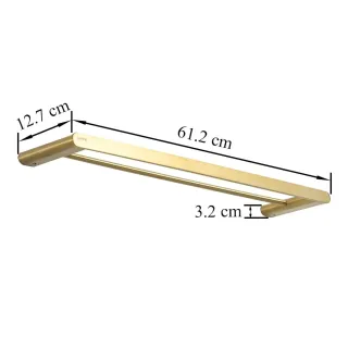 Полотенцедержатель двойной Gappo G30909-8 хром/белый
