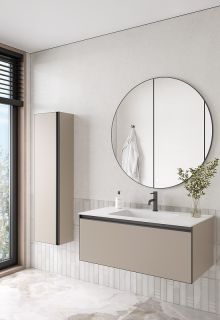 Тумба под раковину Armadi Art Quatro 790-M1-100-D-A 100 см бежевый/антрацит