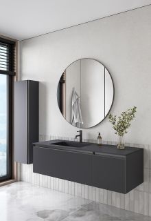 Тумба под раковину Armadi Art Quatro 790-M2-140-A-A 140 см антрацит